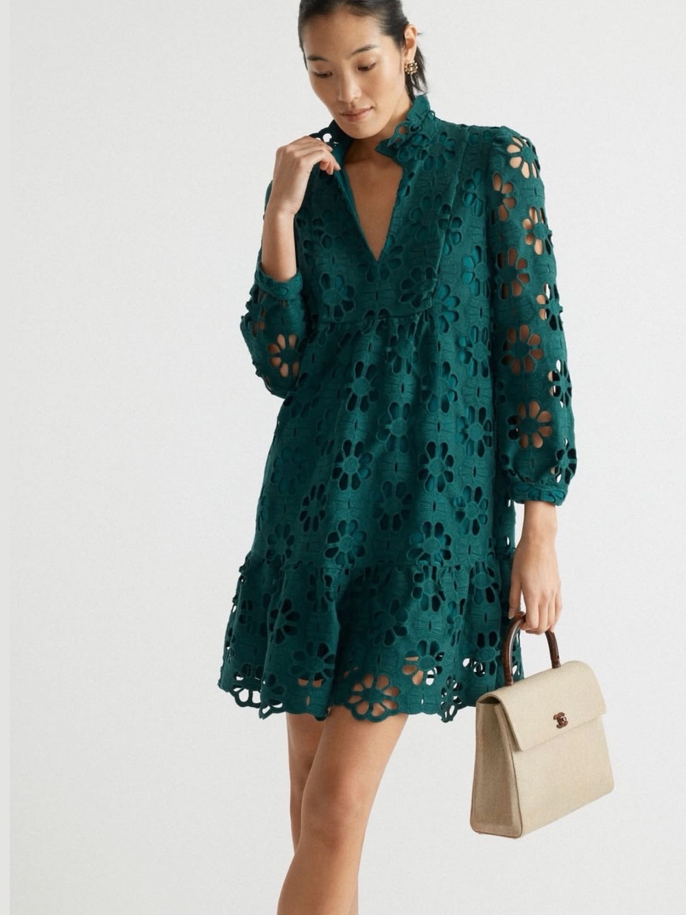 Tuckernuck Green Lace Palmerston Dress